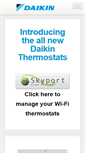 Mobile Screenshot of daikinthermostats.com